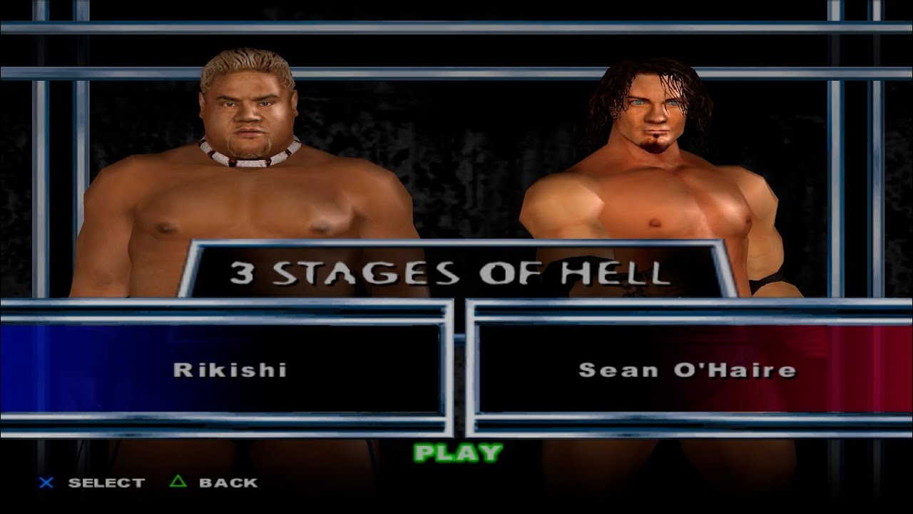WWE SmackDown! Here Comes the Pain - Rikishi VS Sean O'Haire (3 STAGES OF HELL)