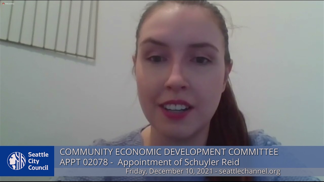 Community Economic Development Committee Special Meeting 12/10/21