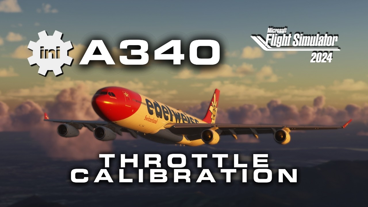 iniBuilds A340 Throttle Calibration — The One Setting Everyone Misses (Reverse Thrust Fix)