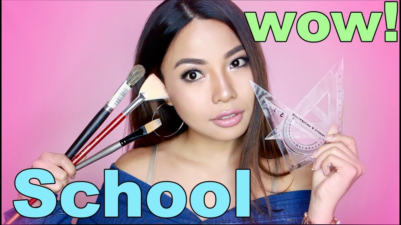 Make Up Using SCHOOL Materials (Pwede!)