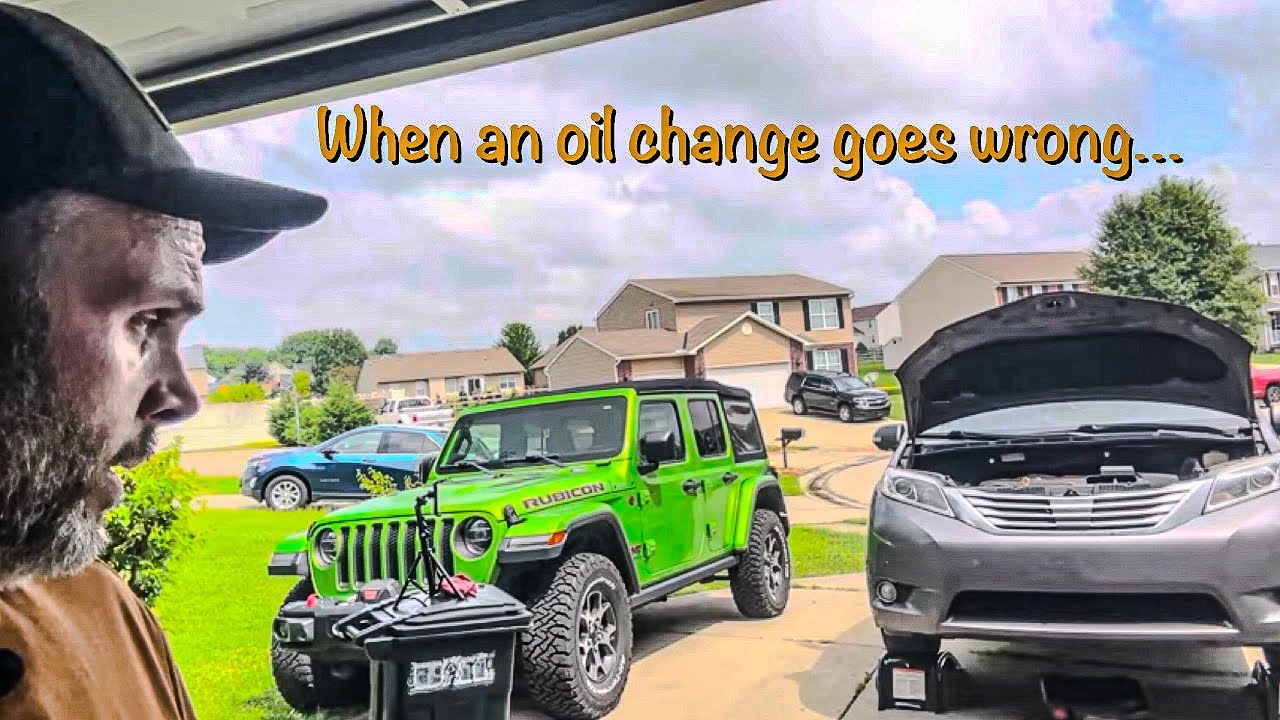 Screwed up a SIMPLE oil change! But we CORRECT it! 2017 Toyota Sienna Limited 3.5 V6! 