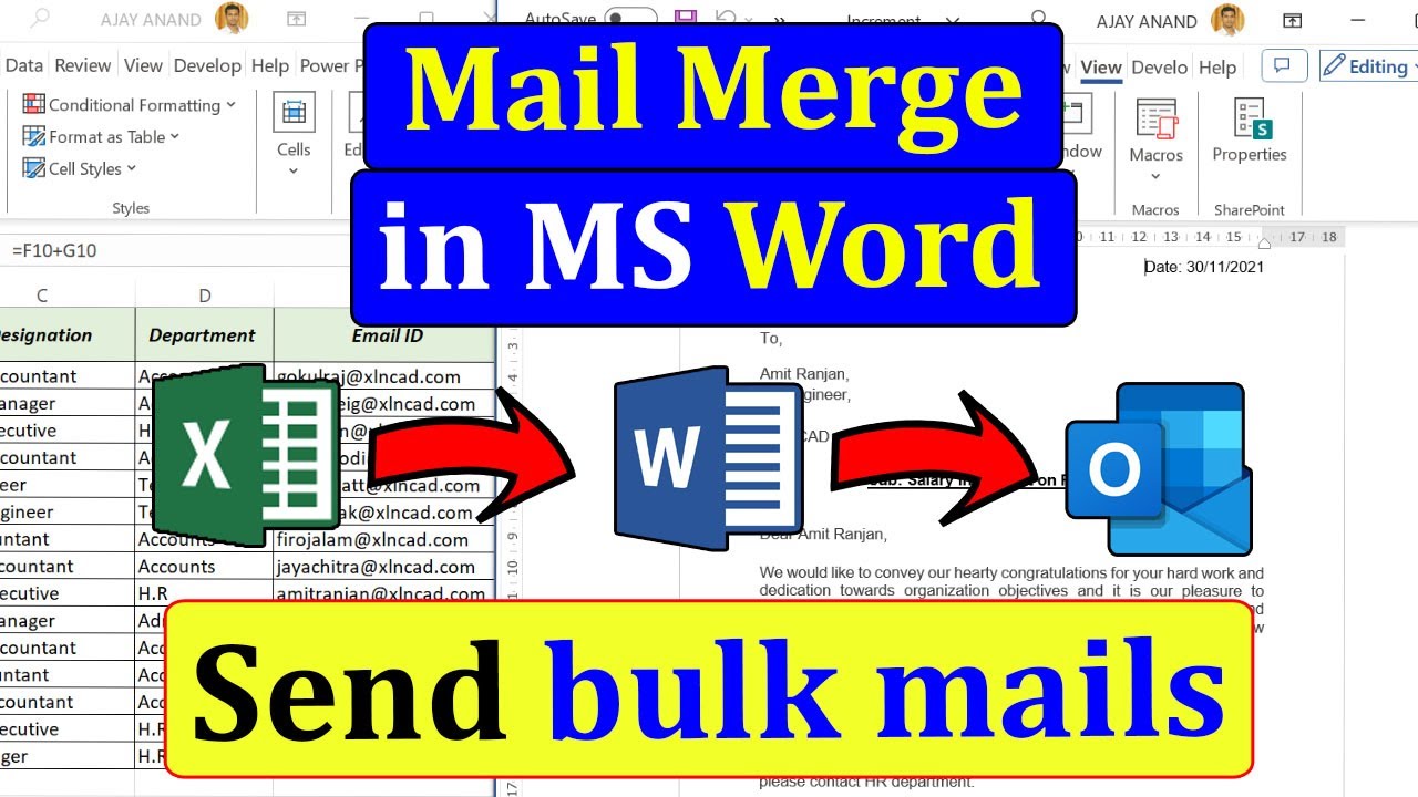 Mail Merge in Microsoft Word