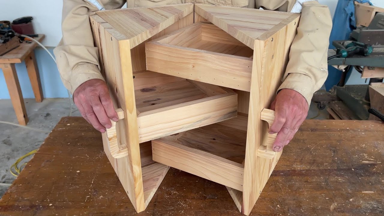 Woodworking Crafts - How to Make a Creative Multi Purpose Wooden Storage Box