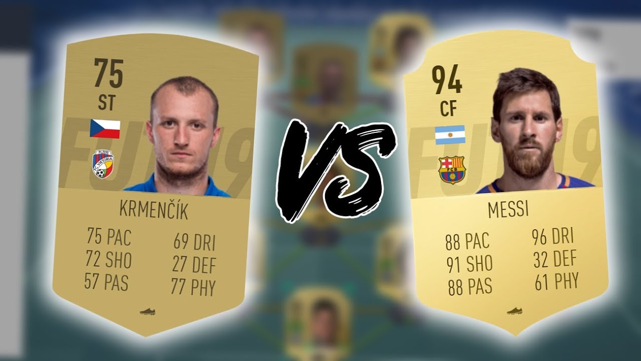 KRMENČ&Iacute;K vs MESSI 🔥 LEO NEN&Iacute; Z T&Eacute;TO PLANETY! FIFA 19 CZ
