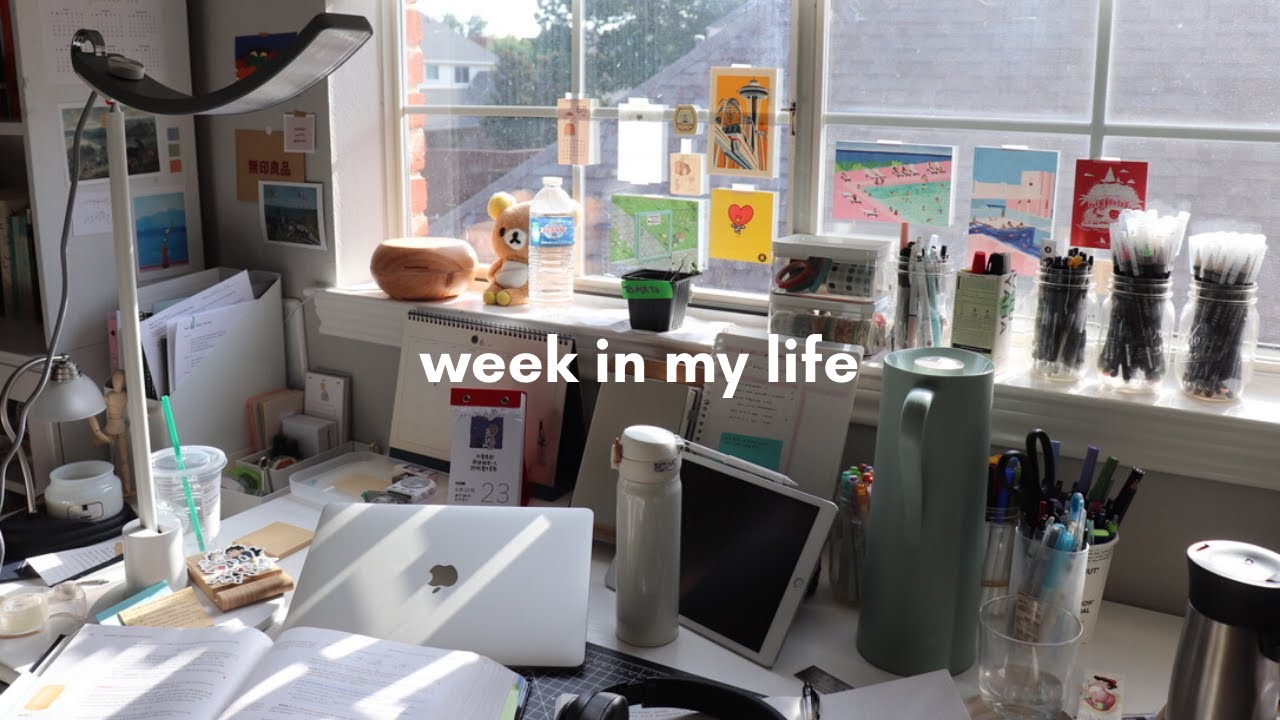 summer study week in my life (online college classes, blue light glasses, new stationery)