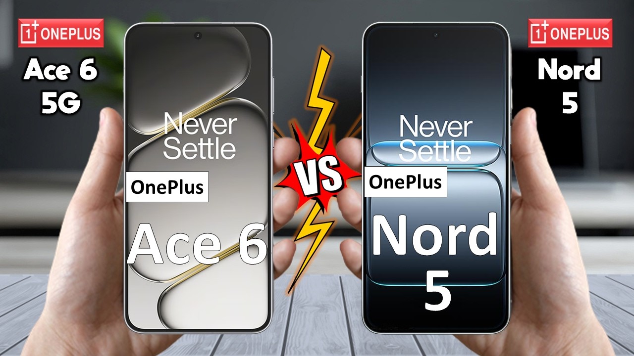 OnePlus Ace 6 против OnePlus Nord 5 &mdash; полное сравнение 🔥 Какой смартфон лучше всего вам подходит