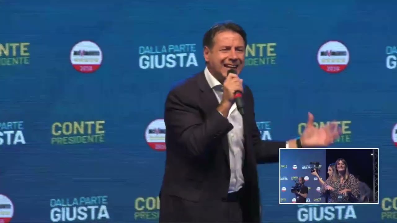 #DallaParteGiusta - Giuseppe Conte - Piazza dei Santi Apostoli Roma 23/09/2022