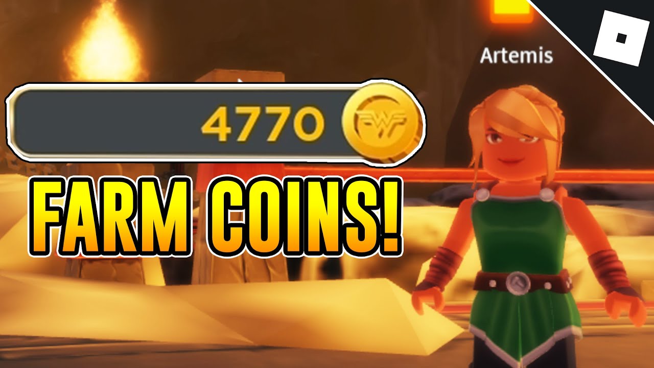 How to EASILY FARM COINS in WONDER WOMAN: THE THEMYSCIRA EXPERIENCE | Roblox