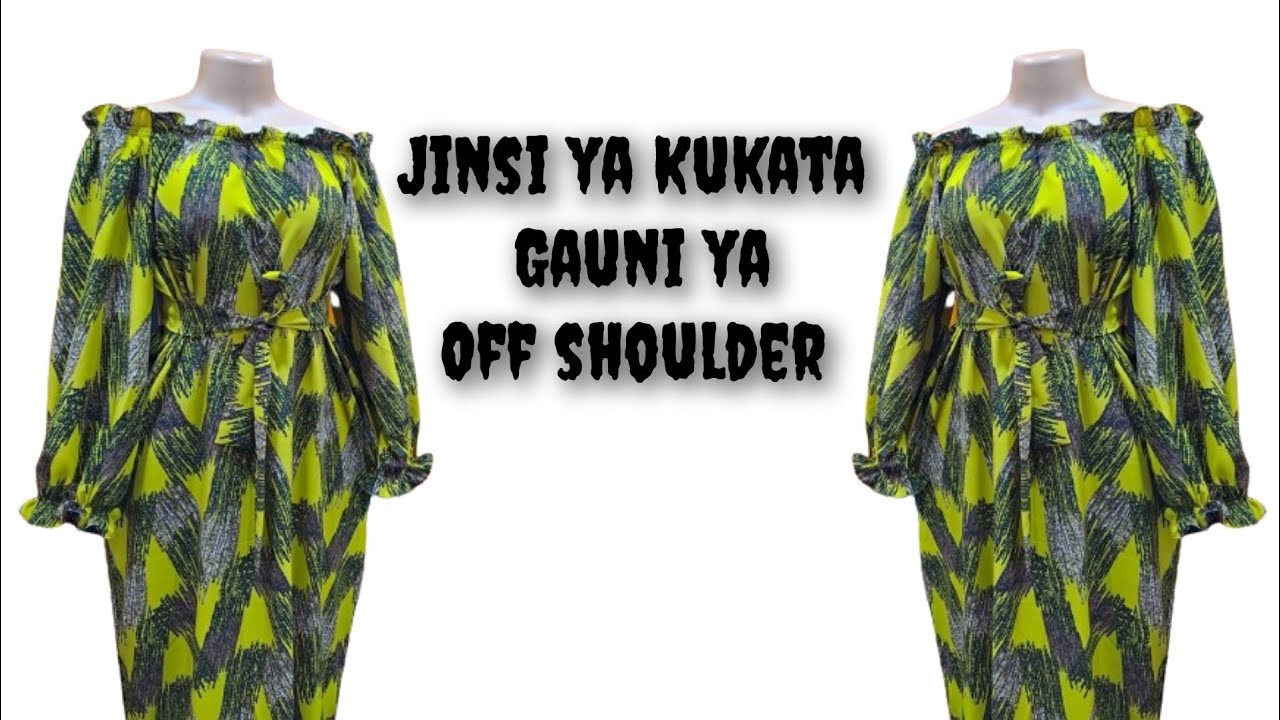 JINSI YA KUKATA NGUO YA OFF SHOULDER #@NaimaCreation #offshoulder #jinsiyakukata