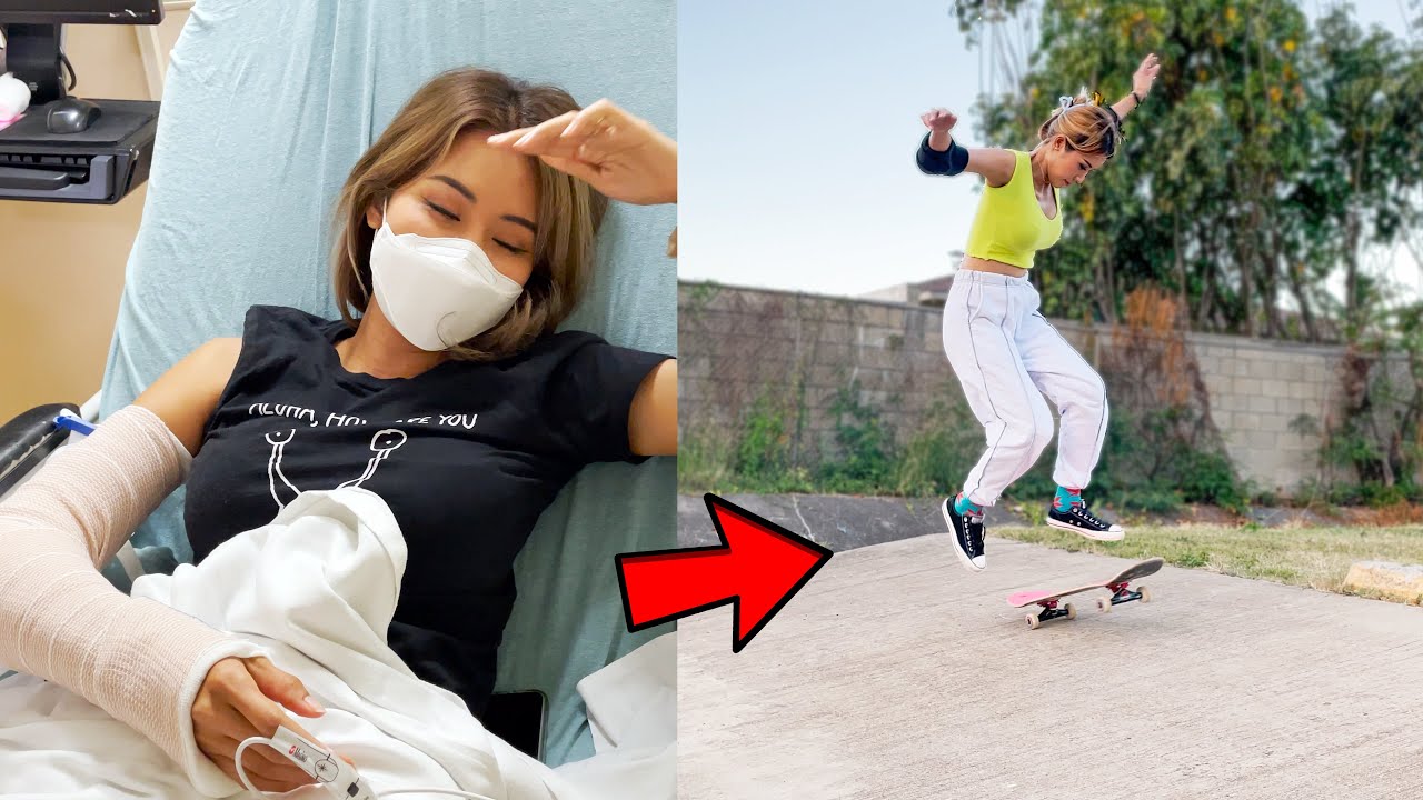 NANA’S ROAD TO RECOVERY | From Emergency Elbow Surgery to Skating Again!