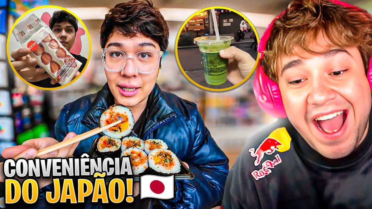 24h COMENDO NA LOJA DE CONVENIÊNCIA DO JAPÃO! - React Haruyuki