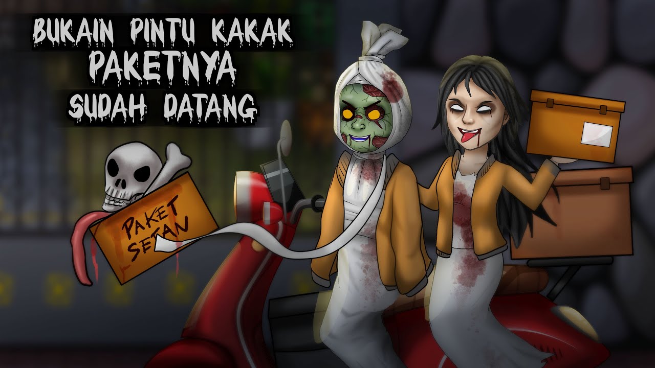 Kurir Setan - Ngincar si Hobby COD Malam2 #HORORKOMEDI | Kartun Hantu, Kartun lucu, Animasi Horror