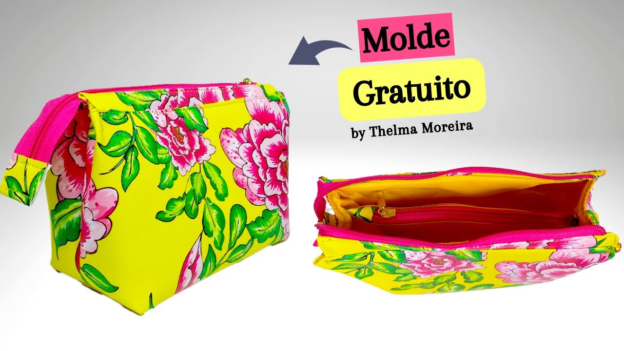 Necessaire  Florenza - Molde Gratuito