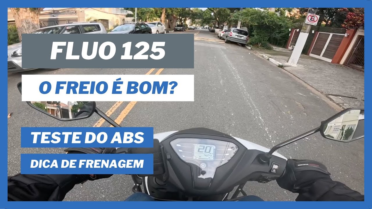 O freio da FLUO é BOM? Teste do ABS | Dica de Frenagem