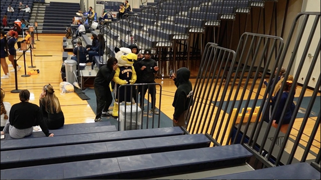 WE CRASHED A COLLEGE BASKETBALL GAME!
