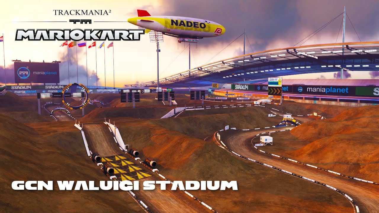 Mario Kart TrackMania-  GCN Waluigi Stadium