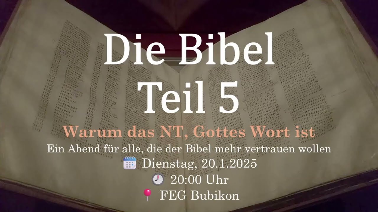 Warum das Neue Testament Gottes Wort ist.
