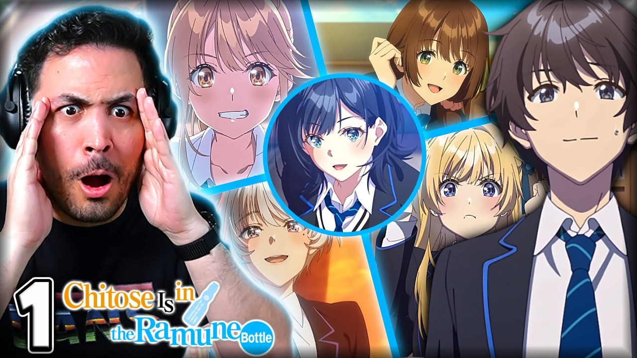 🔥👀¡¿EL HARÉN DE CHITOSE?!💙Chitose-kun wa Ramune Bin no Naka Capitulo 1 REACCION Y RESEÑA