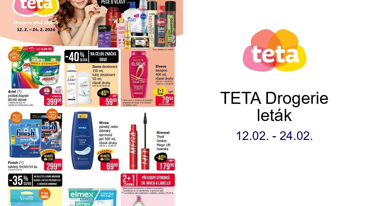 TETA Drogerie leták 12.02. - 24.02.