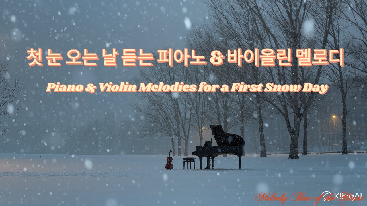 [Playlist] 첫 눈 오는 날 듣는 피아노 & 바이올린 멜로디_ Piano & Violin Melodies for a First Snow Day