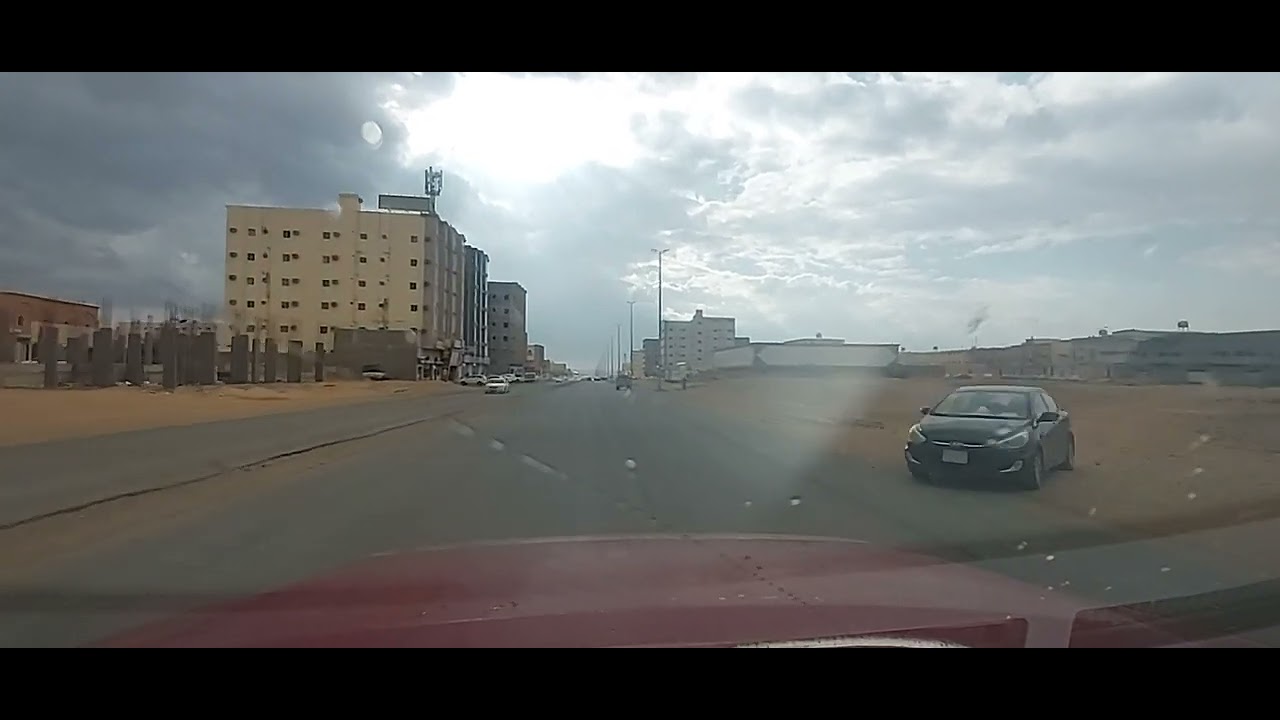 حي القادسيه 1 والقادسية 2  تبوك الورد مع رشات المطر