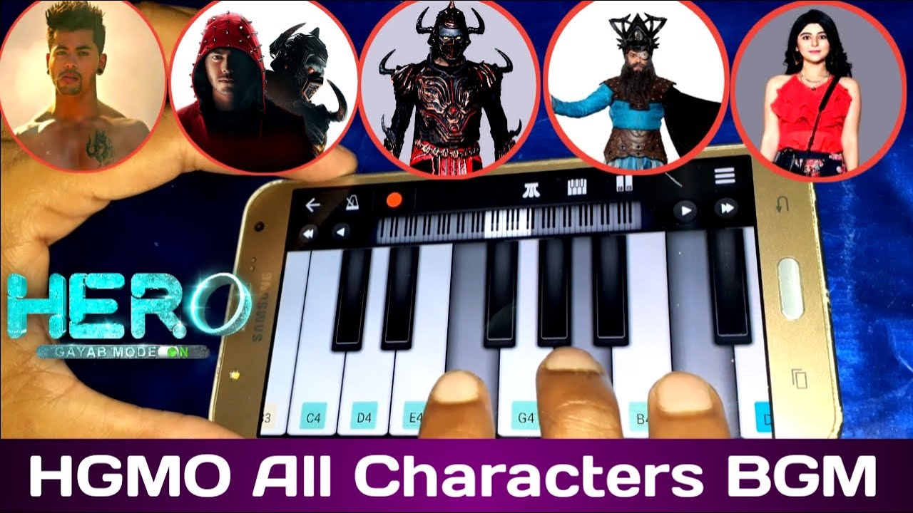 Hero Gayab Mod On All Characters BGM | Hero Gayab Mod On Theme Song Cover By Piano Tadka
