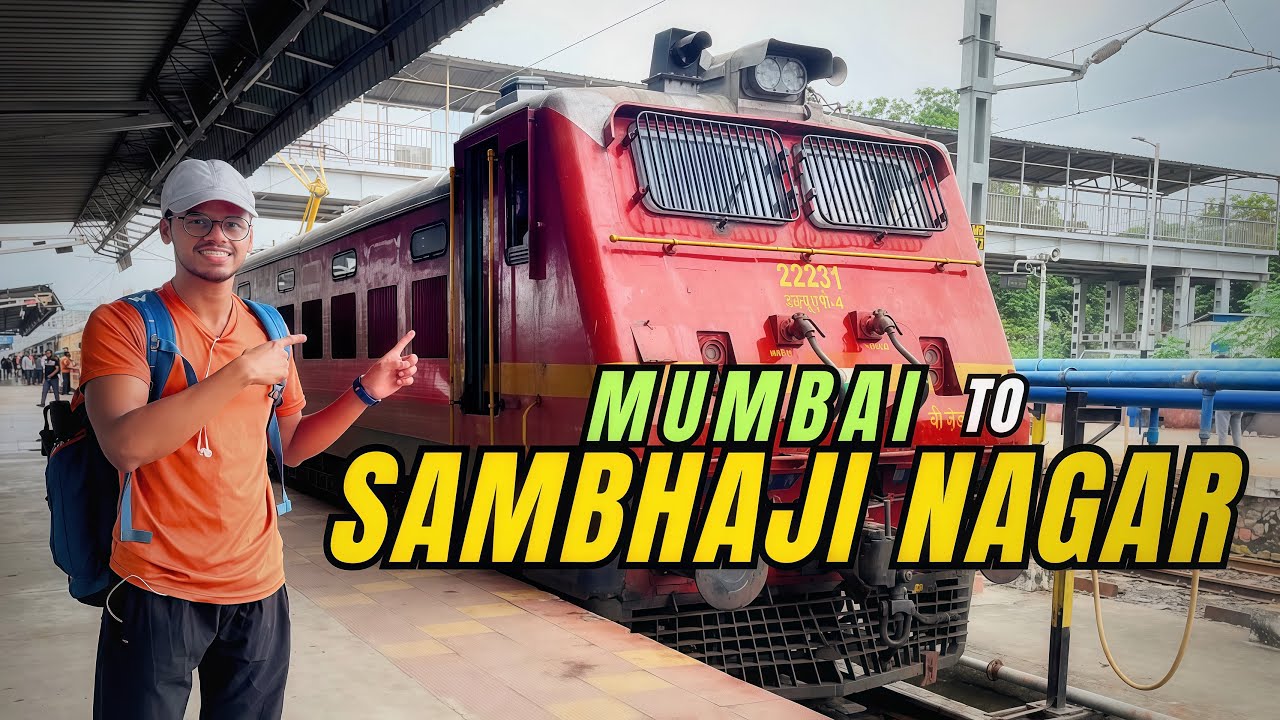 MUMBAI TO CHHATRAPATI SAMBHAJINAGAR(AURANGABAD) by Train|Train Journey To Aurangabad@Letsgo-1996-Vik