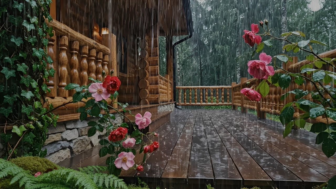 Rain and Thunderstorm Sounds for Sleeping | 10 Hours Deep Sleep White Noise