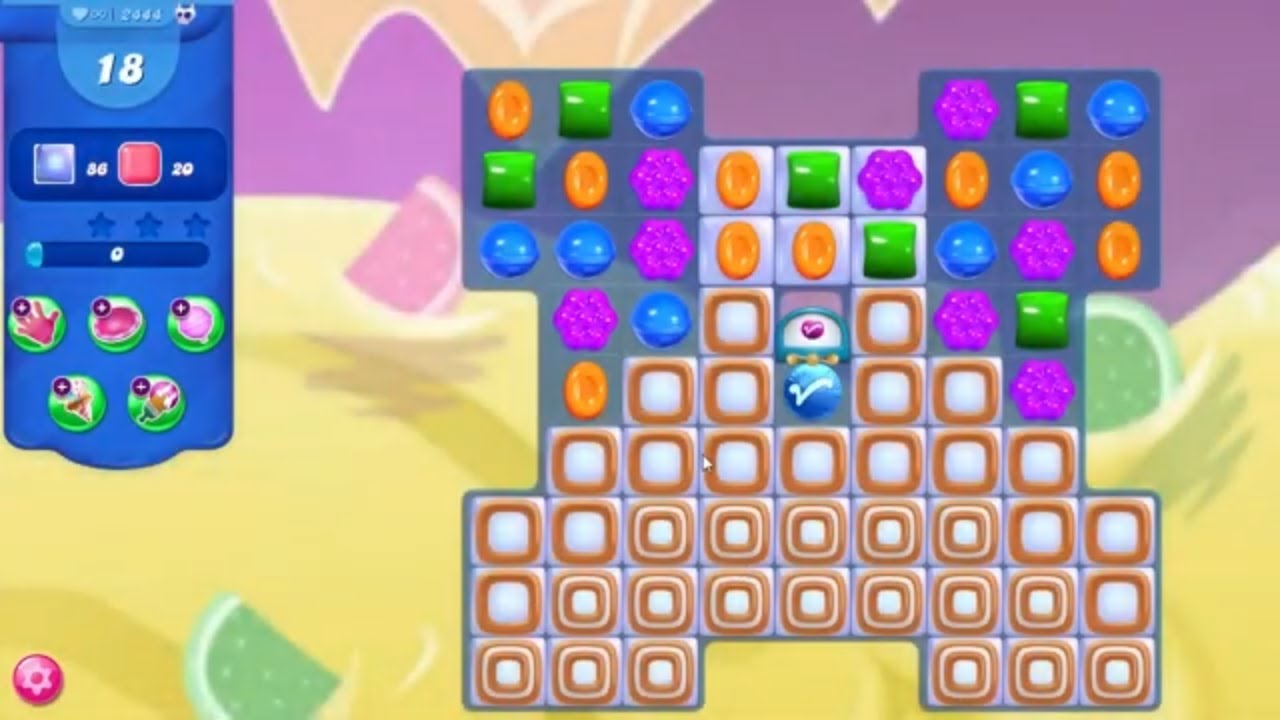 Candy Crush Saga LEVEL 2444 NO BOOSTERS (new version)