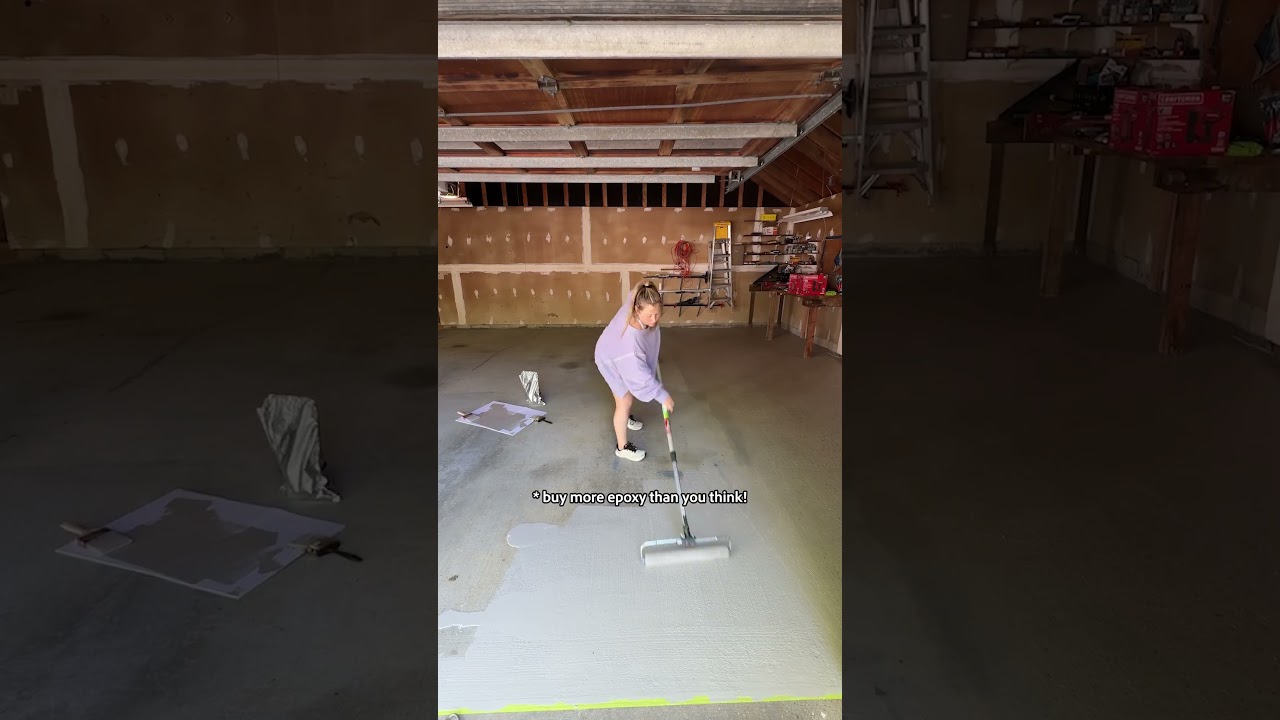 How to install your garage epoxy floor for cheap!