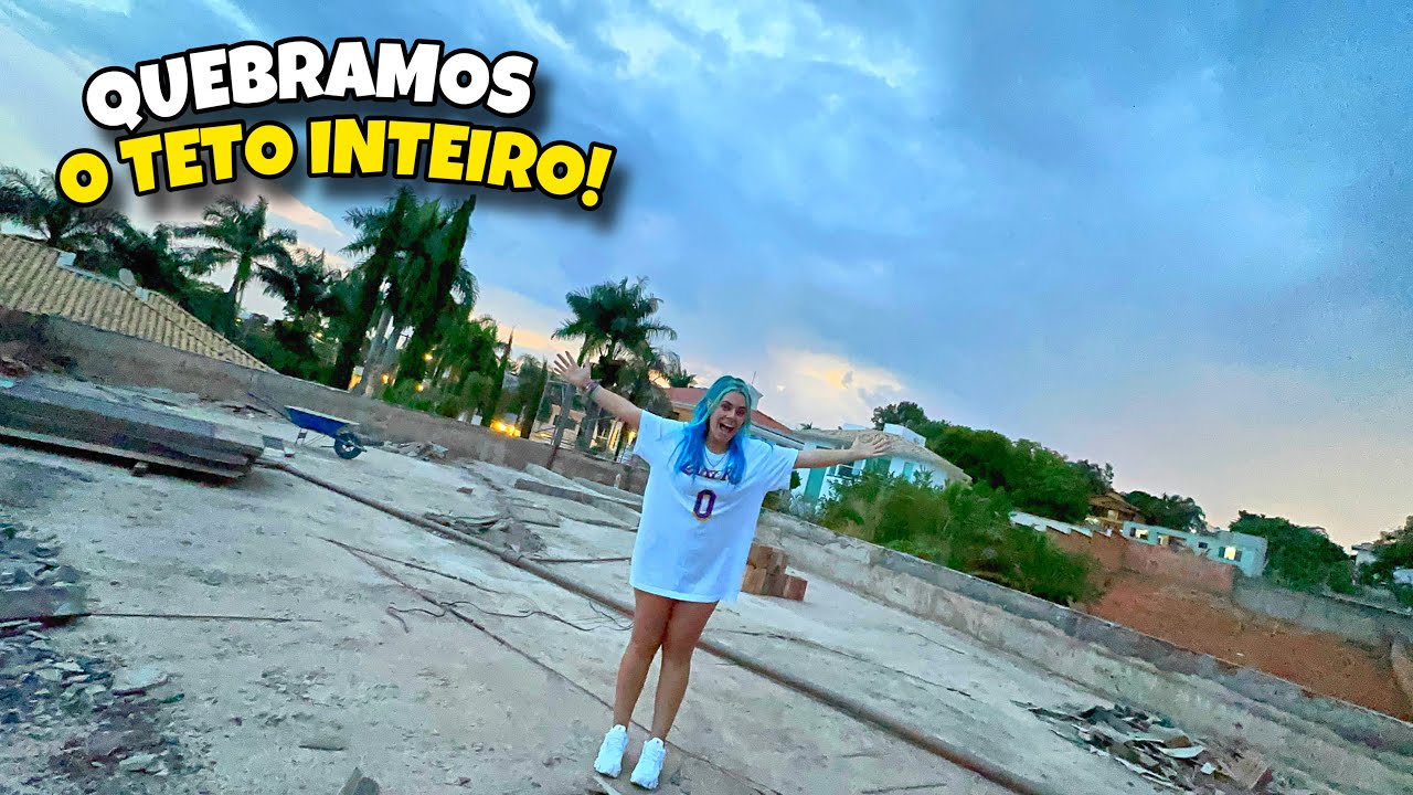 TIVEMOS QUE QUEBRAR TODO TETO DA MINHA CASA ABANDONADA!!