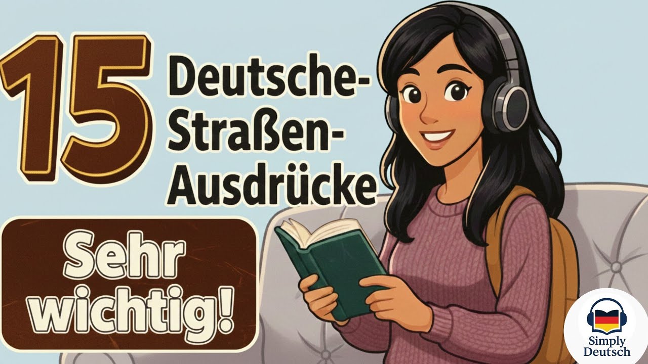 German Podcast / Deutsch lernen &ndash; 15 deutsche Stra&szlig;e-Ausdr&uuml;cke, die du kennen musst 🇩🇪