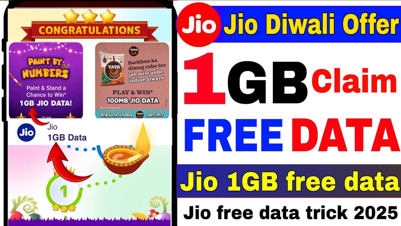 How To Get Free 1GB data in Jio | My Jio App Free 1GB Data | Jio sim me free data kaise paye | Jio