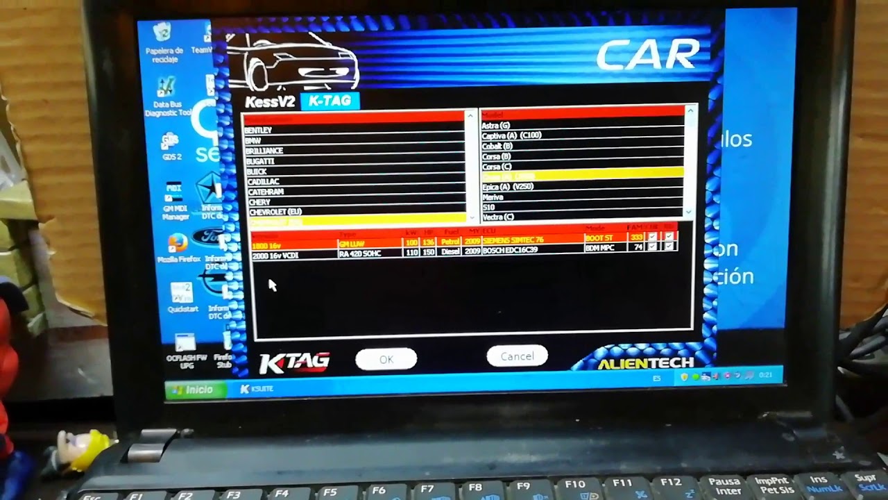 Clonación de computadora Chevrolet Cruze $$