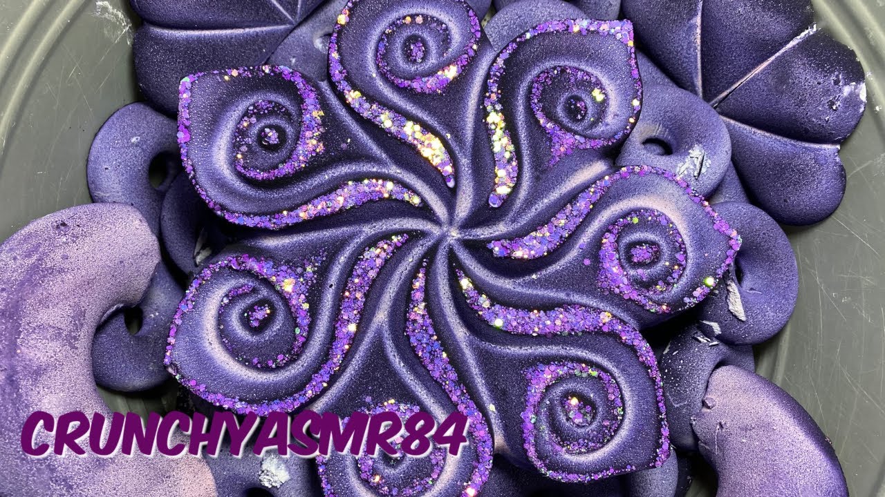 Purple Gym Chalk Crush | Sleep Aid | Oddly Satisfying | ASMR