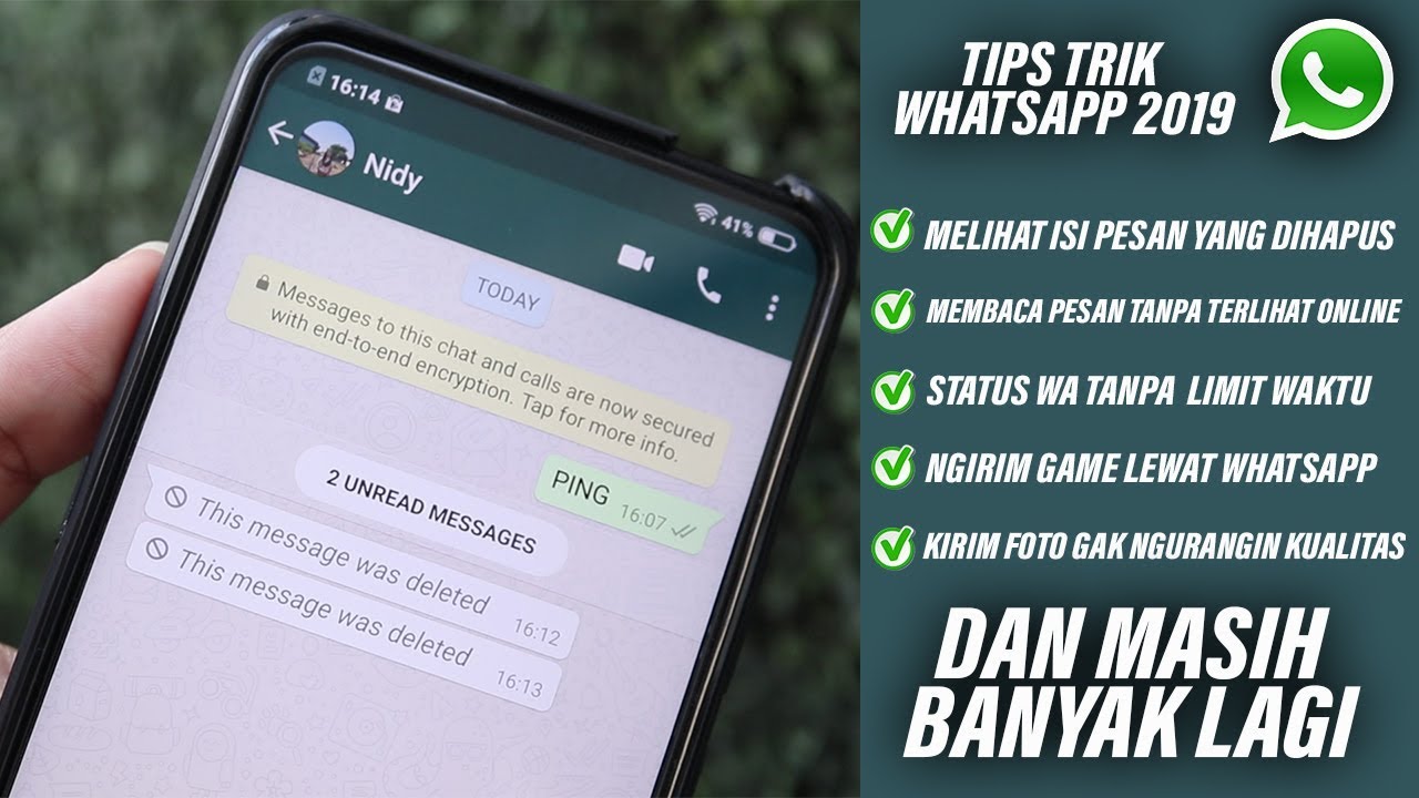 Fitur Tersembunyi WhatsApp! Ada Cara Melihat Pesan Yang di Hapus Loh!