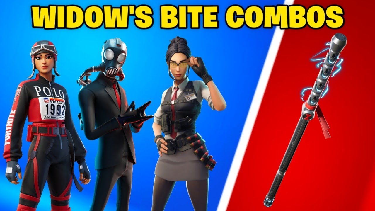 The Best TRYHARD Widow's Bite Pickaxe Combos in Fortnite!