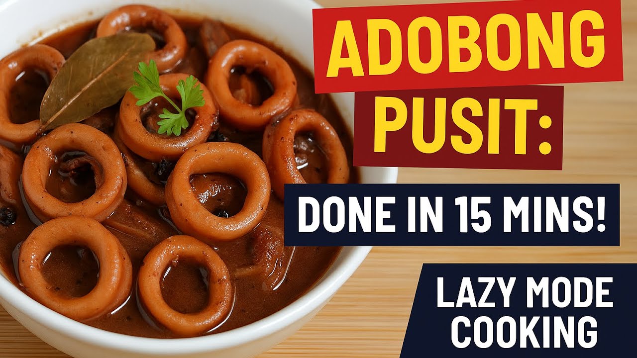 Easy Adobong Pusit Recipe | Quick Filipino Squid Adobo &ndash; Lazy Mode Cooking