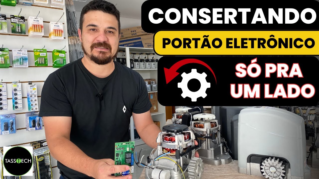 Portão só vai pra um lado como indentificar fio comun para placa universal