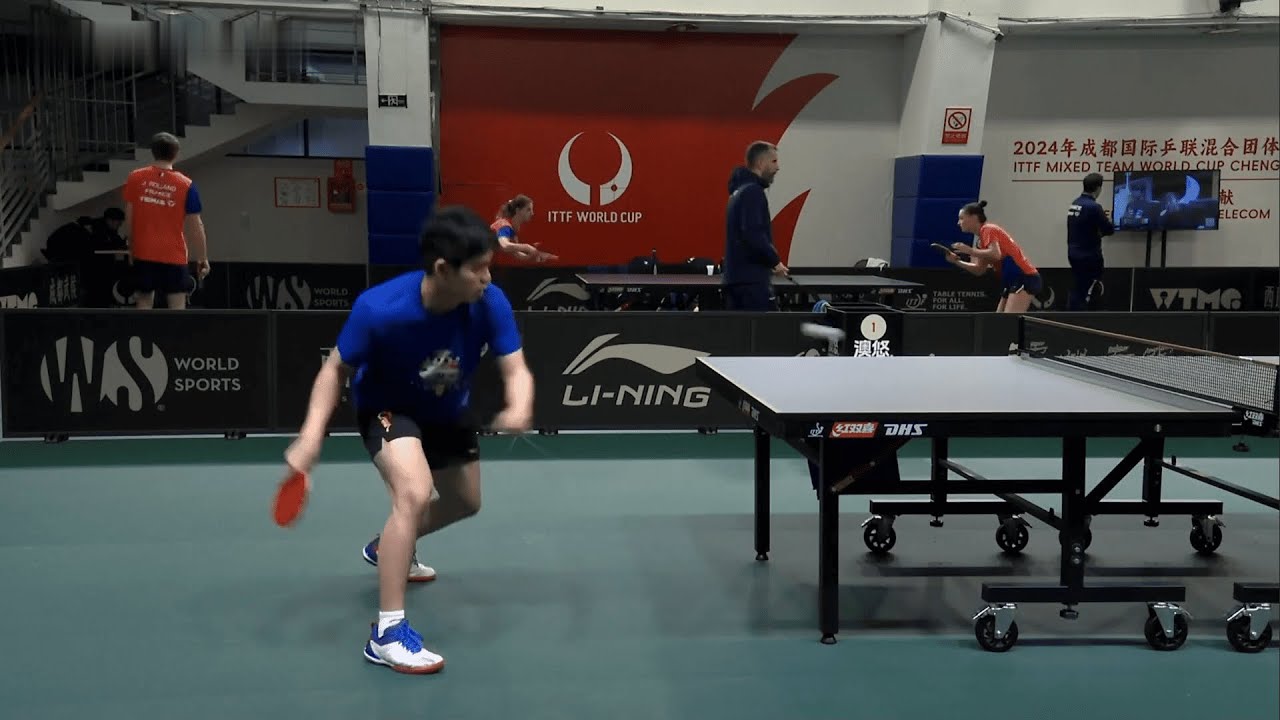 Lin Shidong Training Session #5 (PART 1) - ITTF Mixed Team World Cup 2024 Chengdu (CHN)