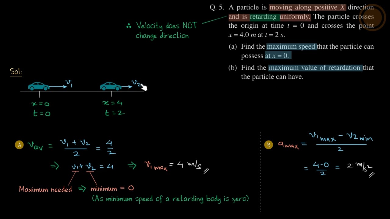 5 | Level-1 | Kinematics | SBT Solutions | Shashi Bhushan Tiwari