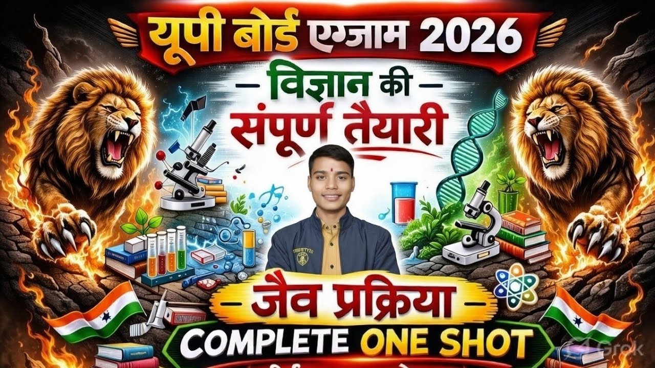UP Board Exam 2026 🚀 | जैव प्रक्रम One Shot | विज्ञान Complete तैयारी | Board Exam Special