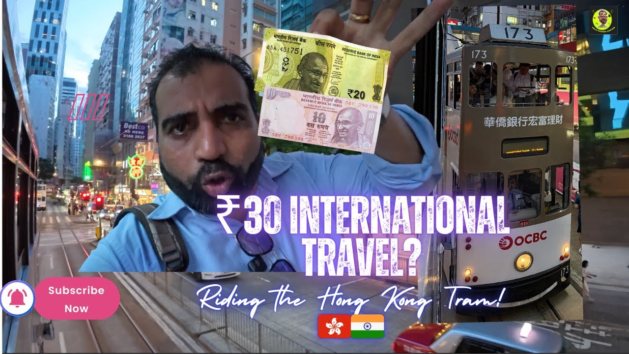 We Tried the WORLD'S Slowest Transport (Hong Kong's 120-Year-Old Tram) 🚋