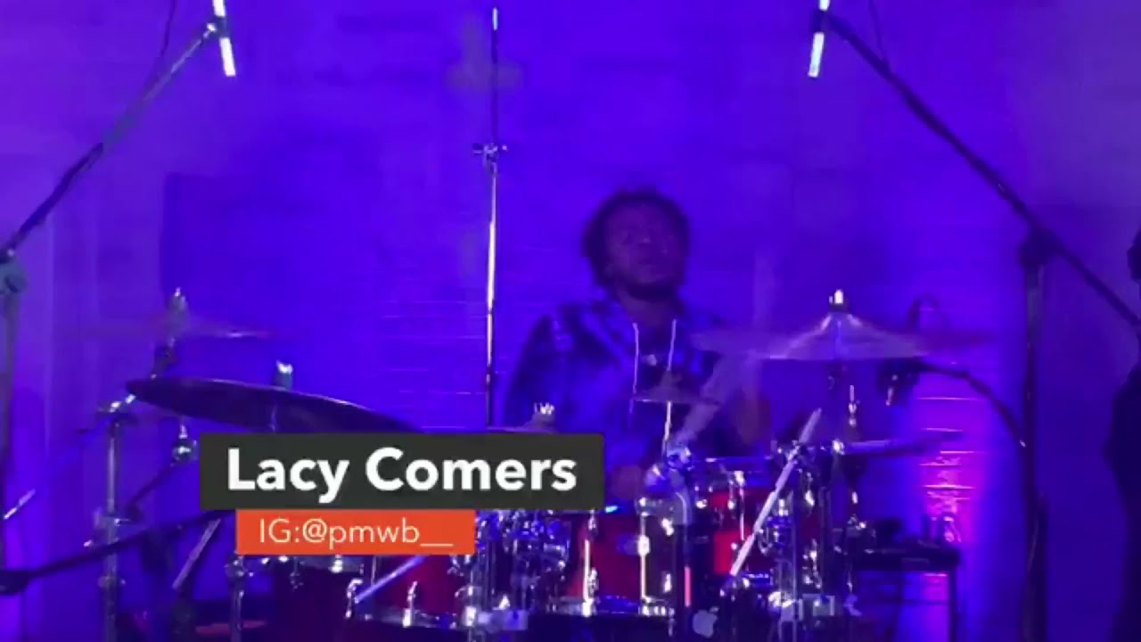 Lacy Comer On Drums Pt4 - Psalm 62  (old skool vibe groove)