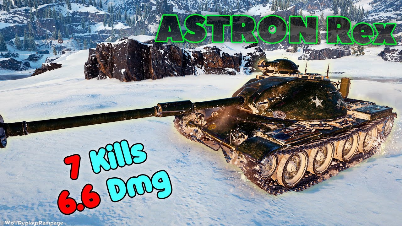 ASTRON Rex 105 mm - 7 Frags 6.6K Damage, Master by player VIIITEX