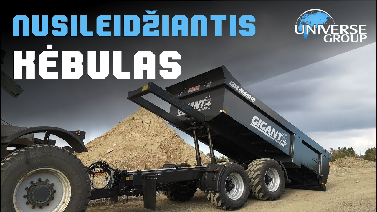 Judantis kėbulas žemyn - slystantis kėbulas žemyn - sunkių krovinių puspriekabė ŽEMAITUKAS