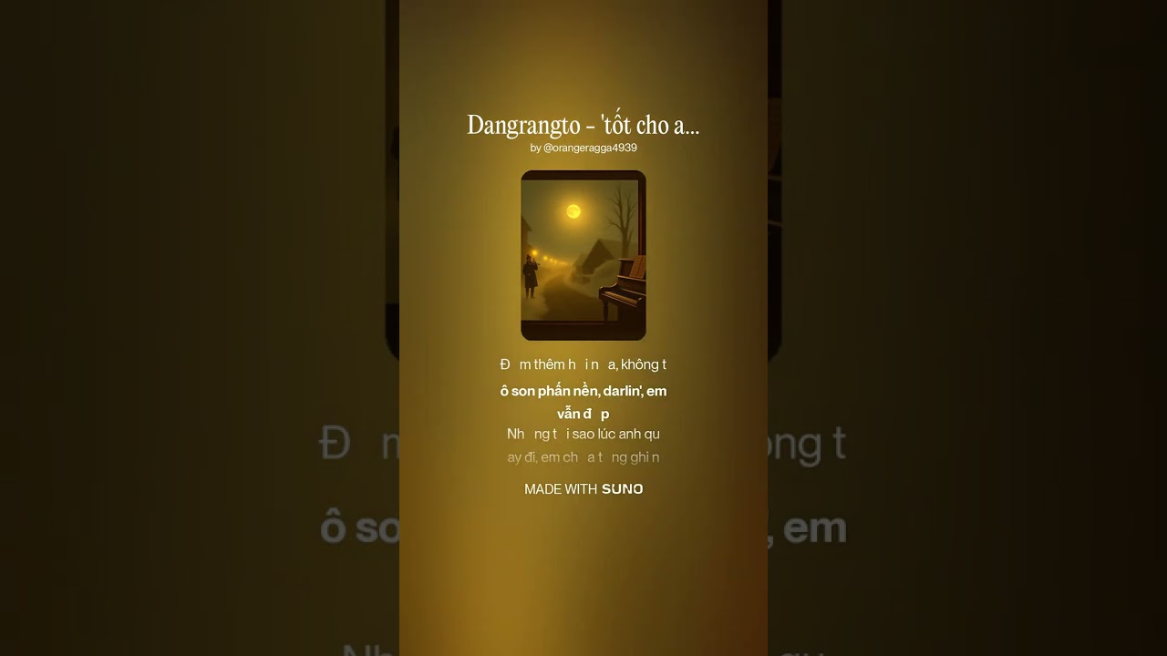 Dangrangto   'tốt cho anh' prod  DONAL Cover