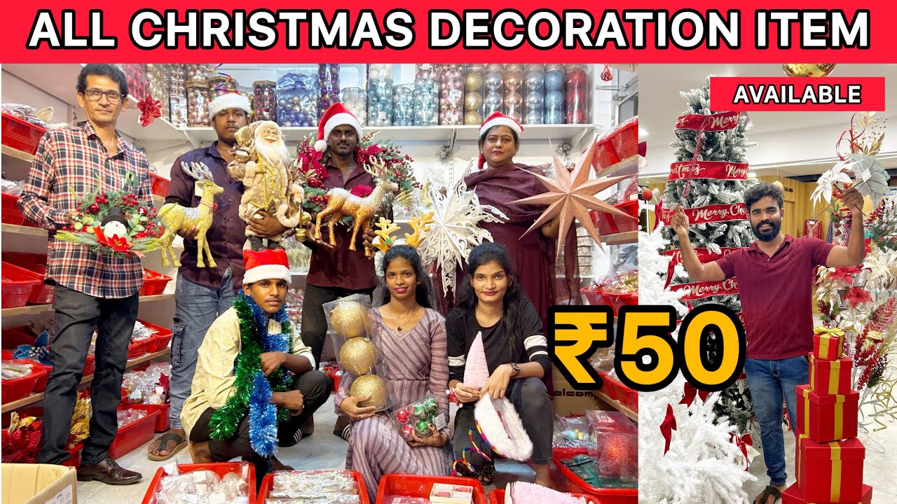 Christmas Combo 🎄 All Decoration Items @ Lowest Price | Unique Trees 😍