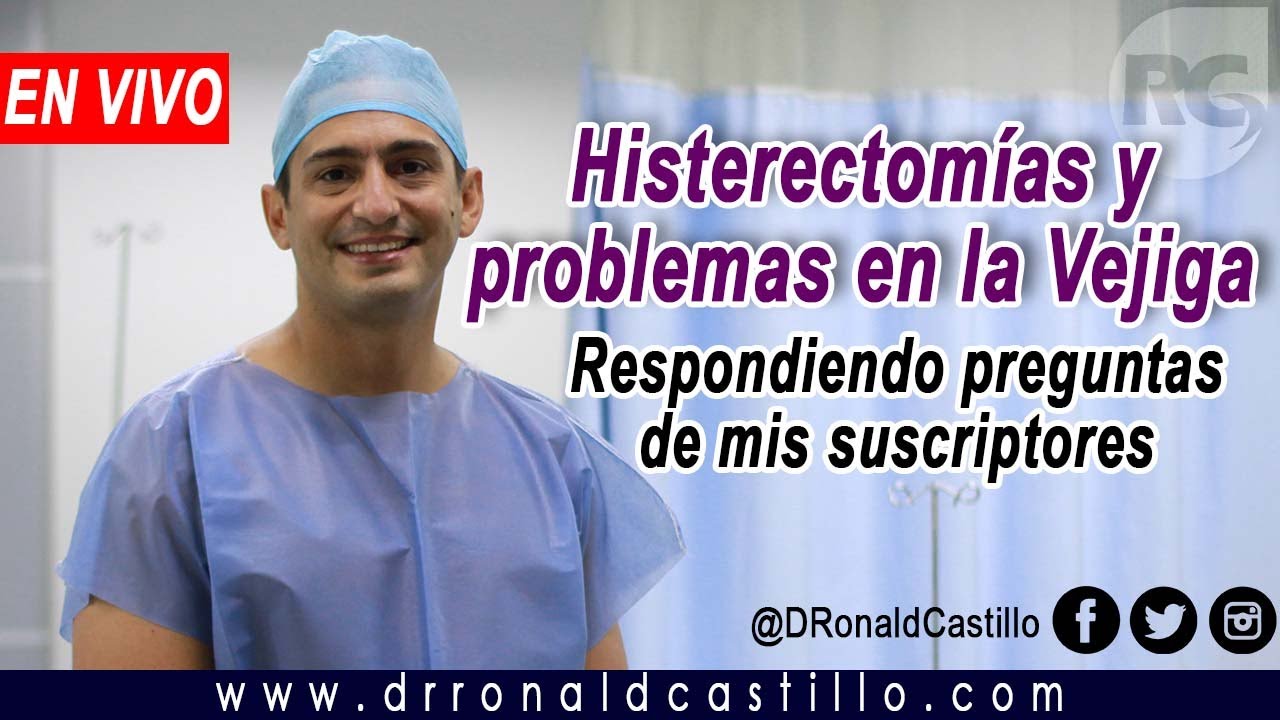 HISTERECTOMÍAS Y PROBLEMAS DE VEJIGA: Preguntas de mis suscriptores.