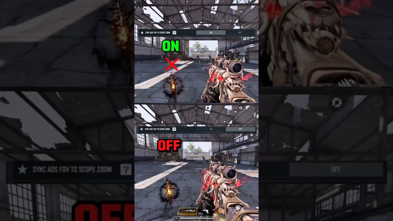 Codm sniper settings#codm#codmcomparison#codmgunattachments #codmtipsandtricks